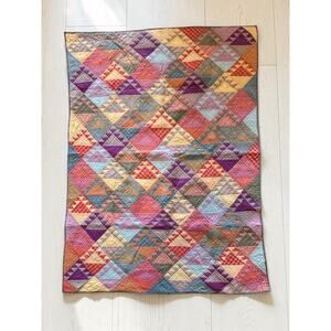 Vintage Southwestern Quilt Set Twin XL Sized 3 Piece 88”x66” The Company Store